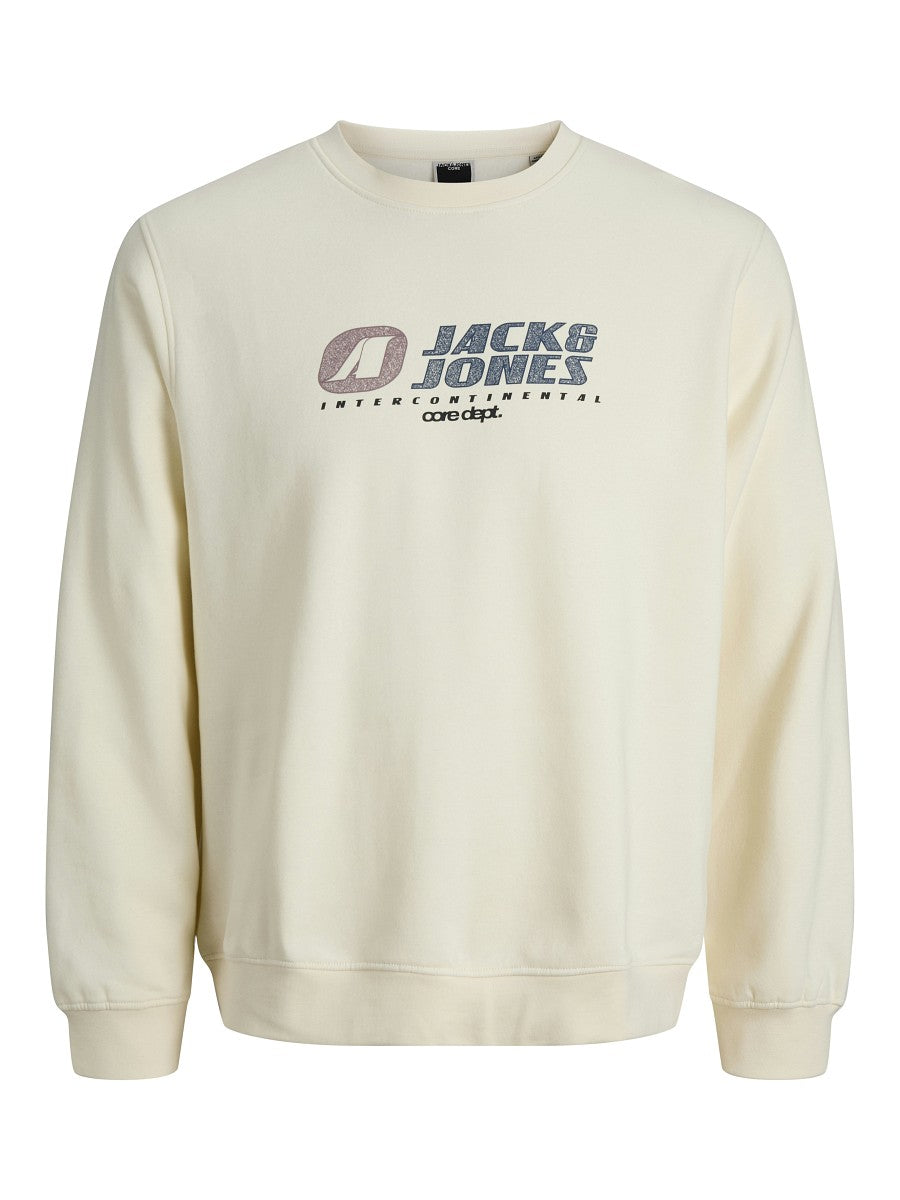 JACK & JONES Junior Basic Jungen Sweatshirt Pullover creme JCotier 140 bis 176