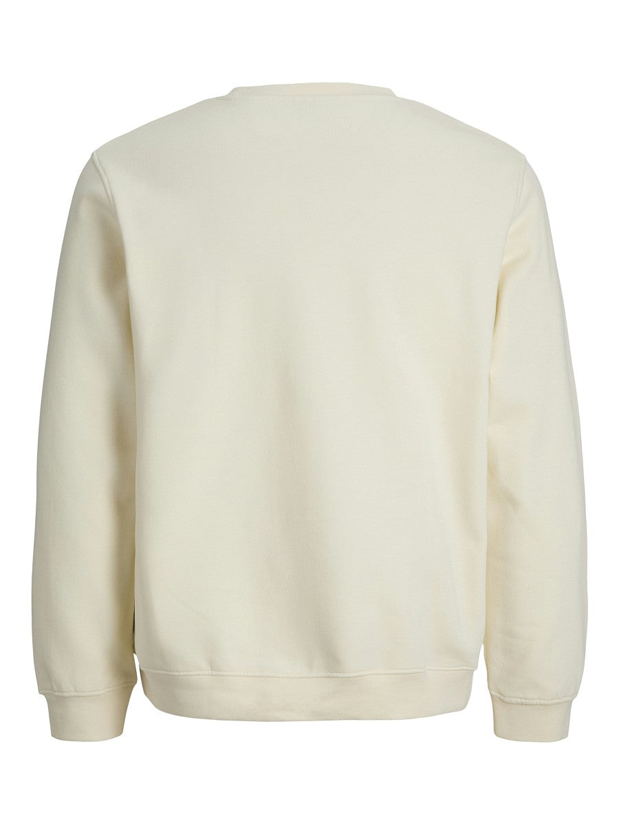 JACK & JONES Junior Basic Jungen Sweatshirt Pullover creme JCotier 140 bis 176