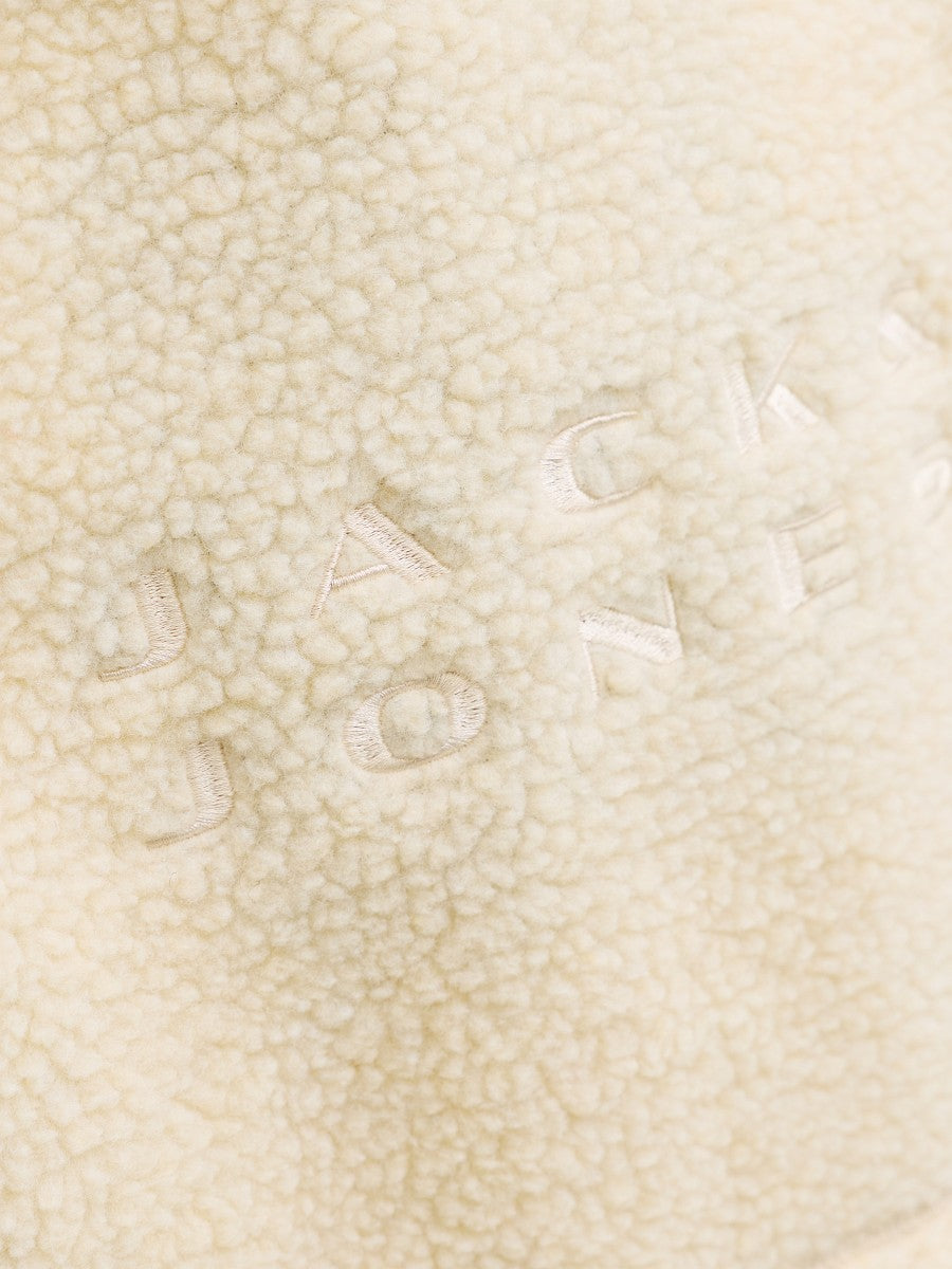 JACK & JONES Junior Teddy Hoodie Kapuzenpullover creme Größe 140 bis 176