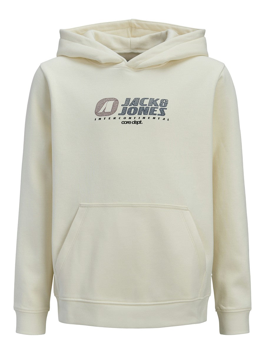 JACK & JONES Junior Kapuzenpullover Hoodie creme beige JCotier Größe 140 bis 176