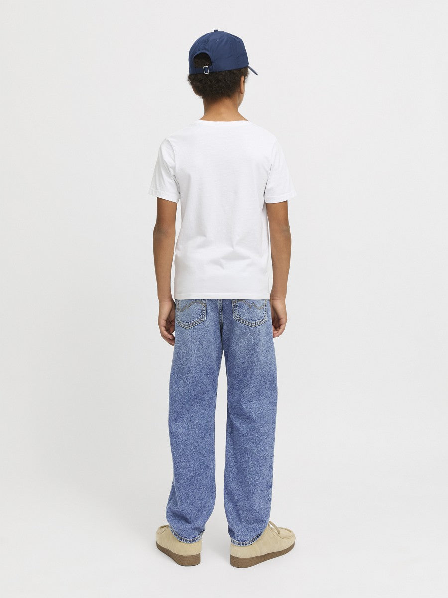 JACK & JONES Junior Jeans Hose JJChris blau blue denim relaxed Größe 128 - 176
