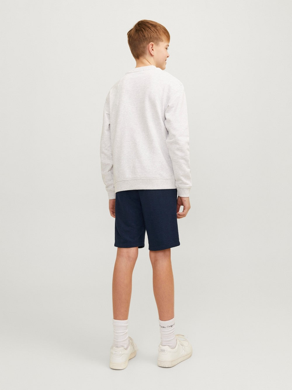 JACK & JONES Sweat Shorts Jogginghose dunkelblau Logo Druck Größe 140 bis 176