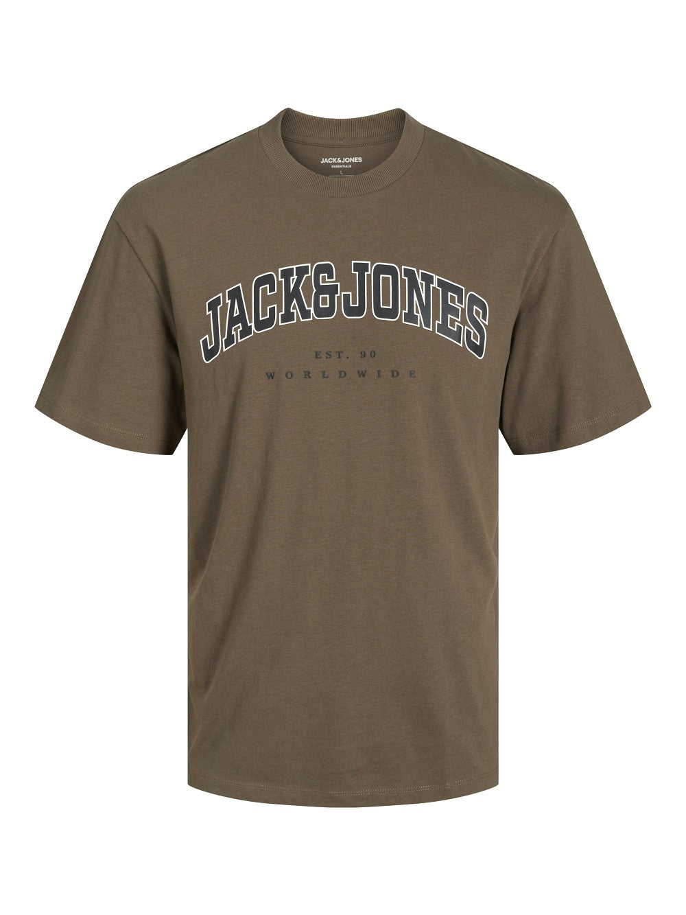 JACK & JONES Junior kurzarm Logo T-shirt JJecaleb oliv grün Größe 128 bis 176