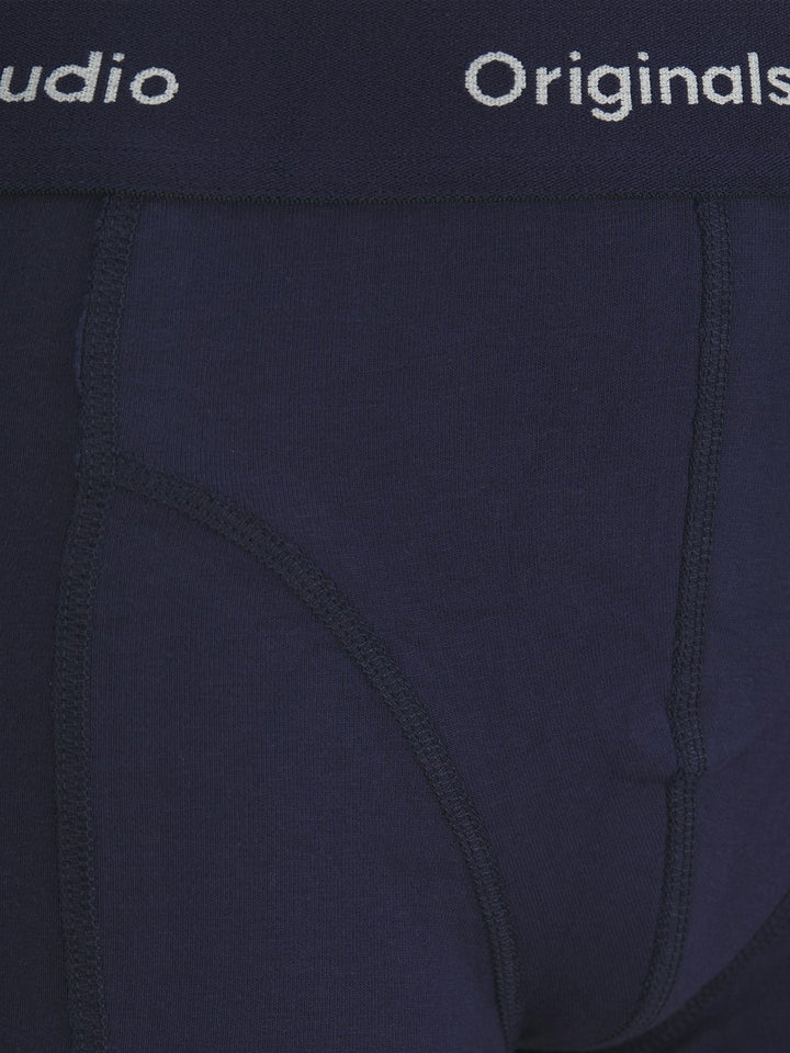 JACK & JONES 3er Pack Set Unterhosen Trunks schwarz blau Logo Größe 152 bis 176