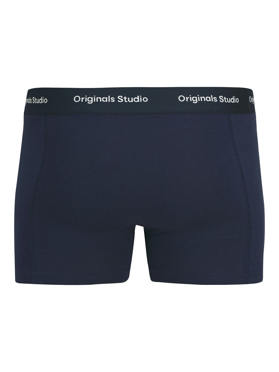 JACK & JONES 3er Pack Set Unterhosen Trunks schwarz blau Logo Größe 152 bis 176