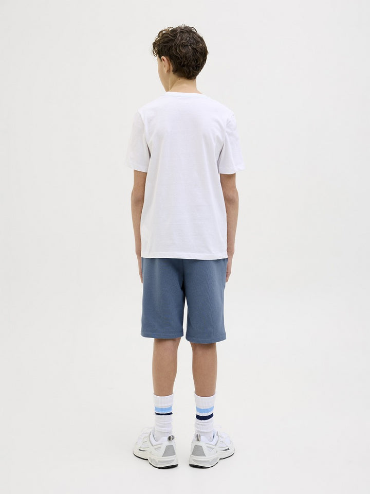 JACK & JONES Jungen Sweat Shorts Jogginghose blau Logo Druck Größe 140 bis 176