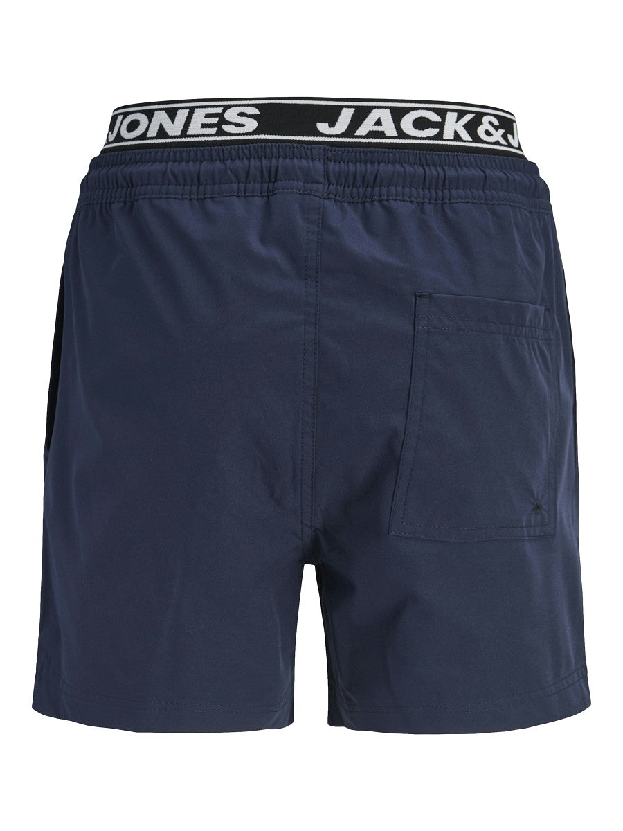 Jack & Jones Junior Jungen Badeshorts Logo Bund Badehorts dunkelblau 128-176
