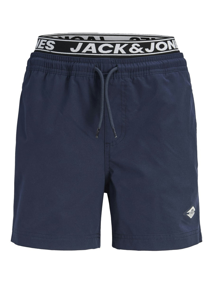 Jack & Jones Junior Jungen Badeshorts Logo Bund Badehorts dunkelblau 128-176