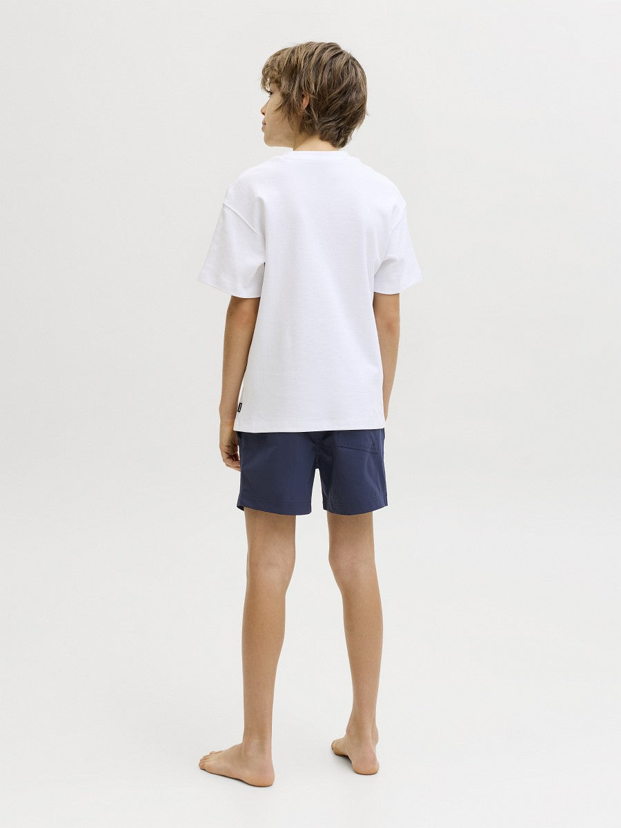 Jack & Jones Junior Jungen Badeshorts Logo Bund Badehorts dunkelblau 128-176