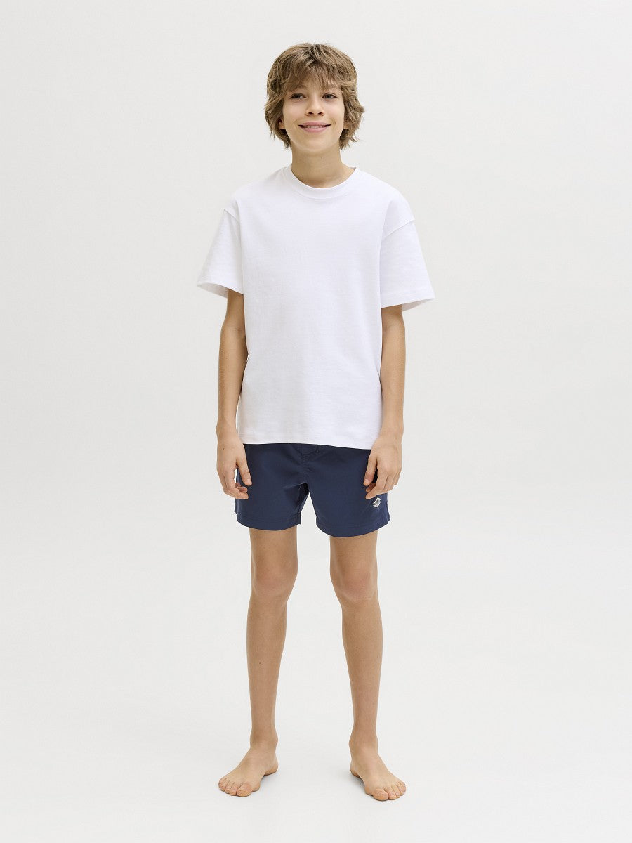 Jack & Jones Junior Jungen Badeshorts Logo Bund Badehorts dunkelblau 128-176