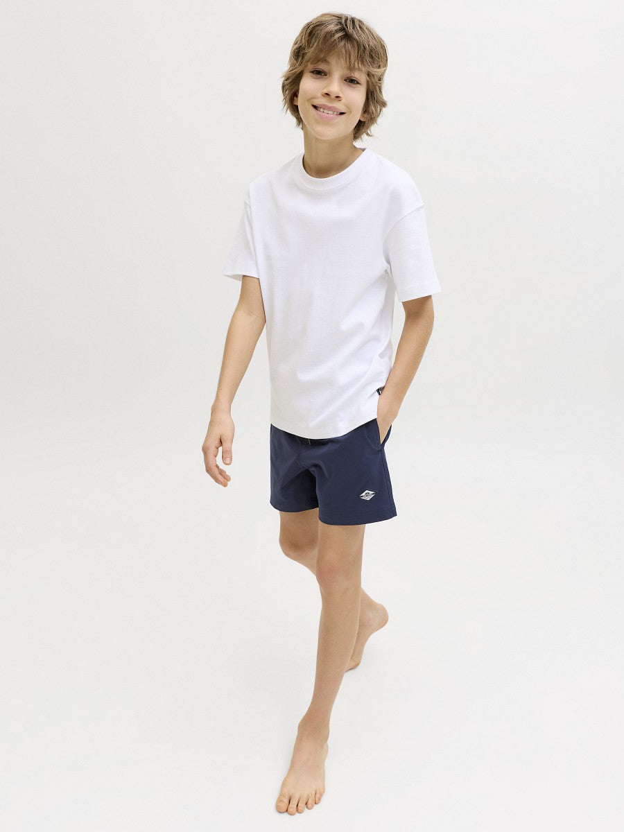Jack & Jones Junior Jungen Badeshorts Logo Bund Badehorts dunkelblau 128-176