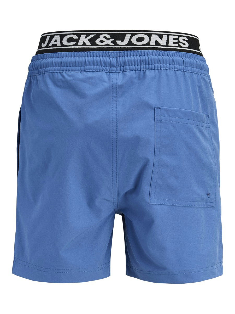 Jack & Jones Junior Jungen Badeshorts Logo Bund Badehorts blau 128-176