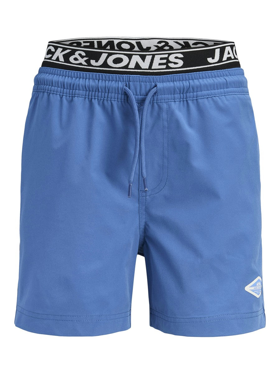 Jack & Jones Junior Jungen Badeshorts Logo Bund Badehorts blau 128-176