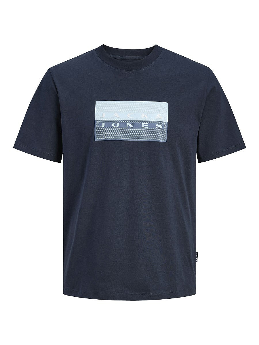 JACK & JONES Junior Jungen T-shirt Kinder Shirt Baumwolle Sommer dunkelblau 128 - 176