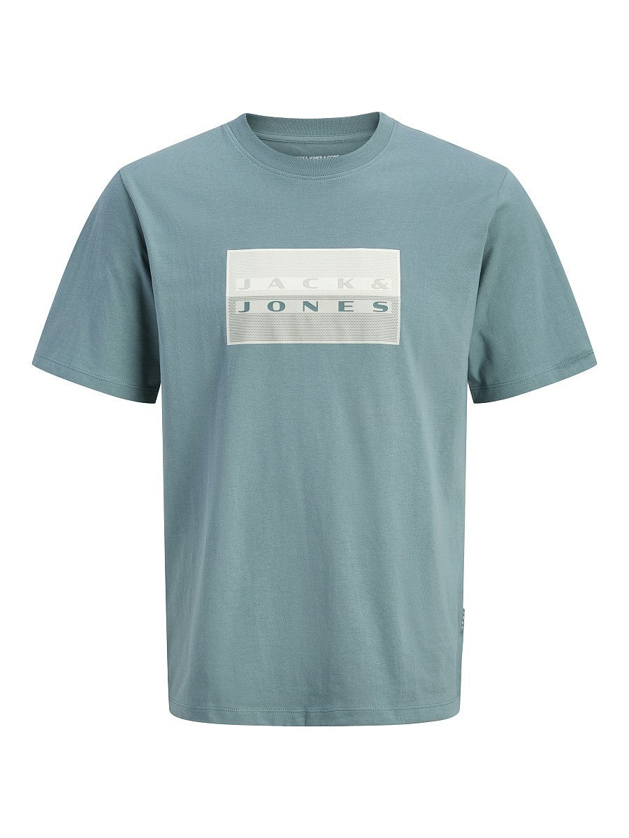 JACK & JONES Junior Jungen T-shirt Kinder Shirt Baumwolle Sommer blau 128 - 176