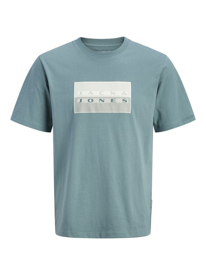 JACK & JONES Junior Jungen T-shirt Kinder Shirt Baumwolle Sommer blau 128 - 176