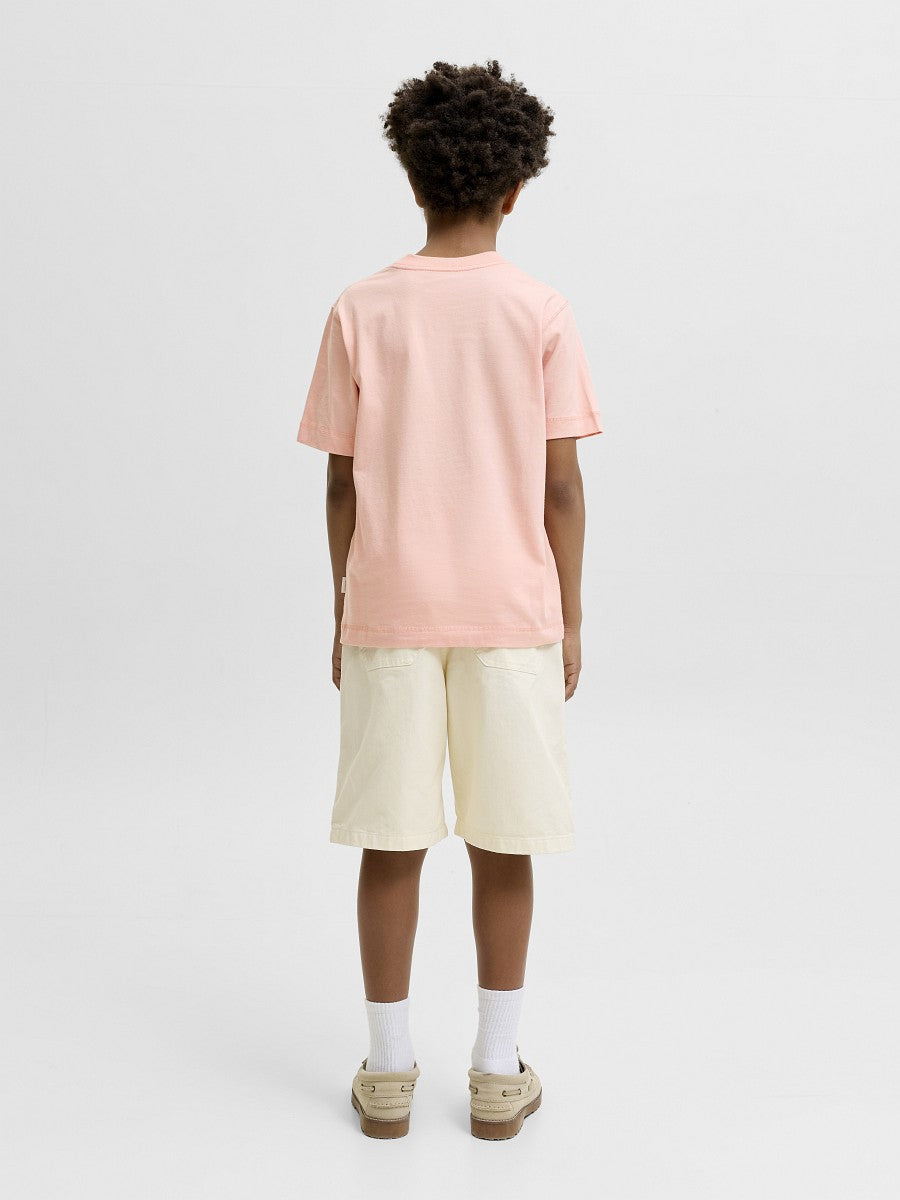 JACK & JONES Junior Kids Jungen T-shirt Shirt Baumwolle Sommer peach 128 - 176