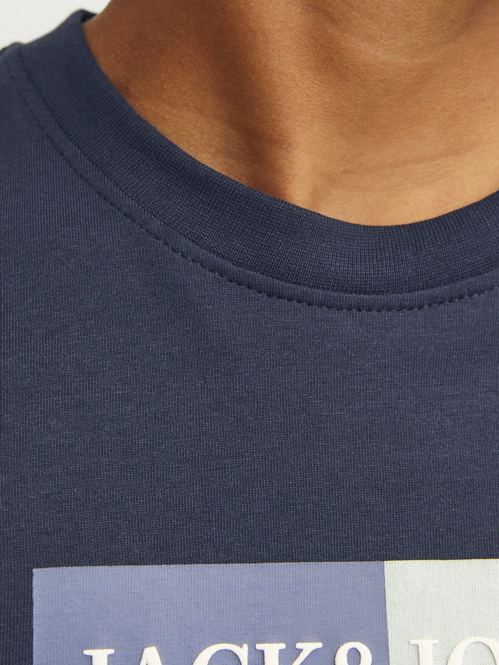 JACK & JONES Junior kurzarm T-shirt JORFrederiksberg dunkelblau Größe 128 - 176