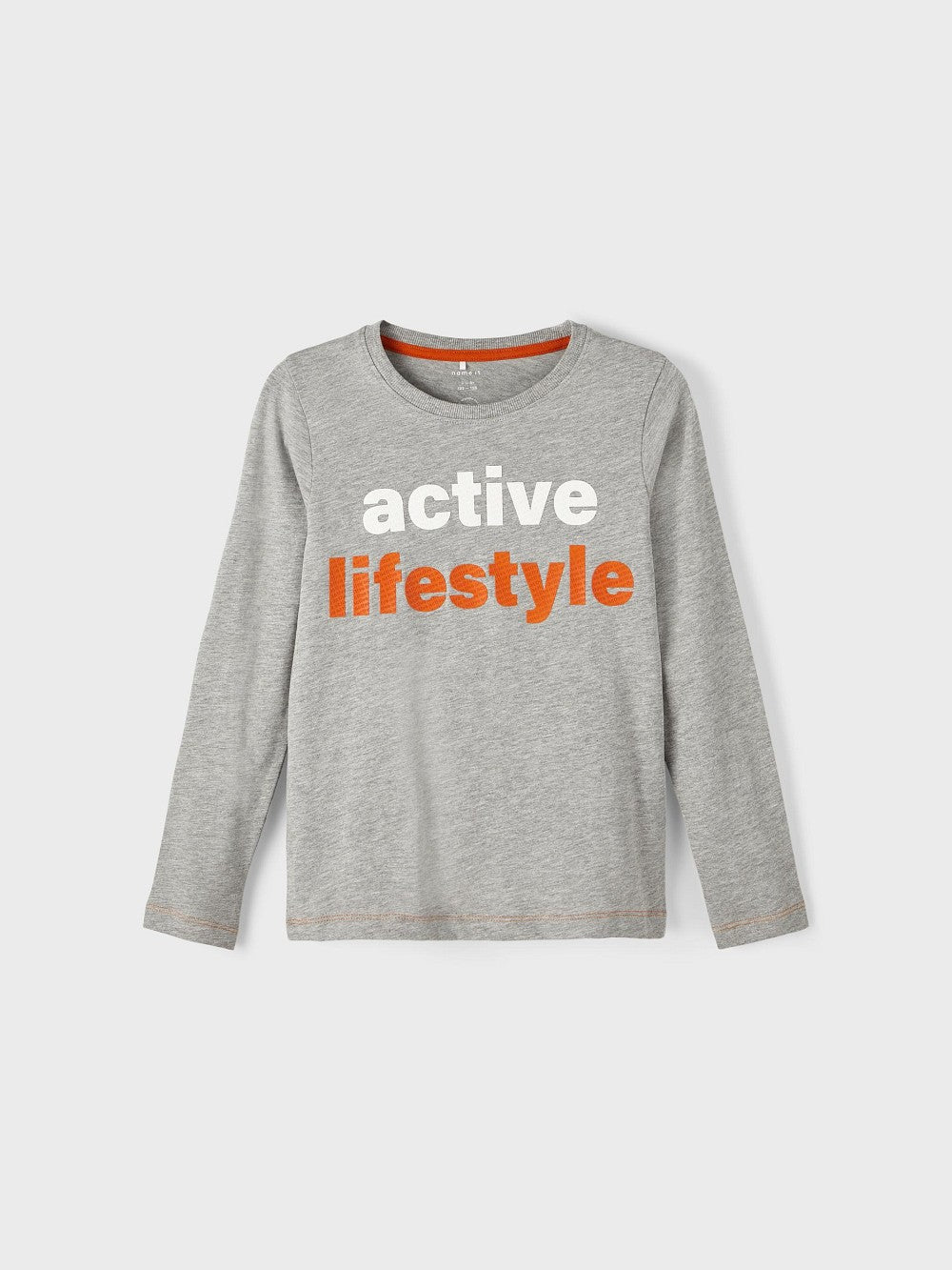 NAME IT Langarmshirt NKMLulle active lifestyle grau Größe 116 bis 146/152