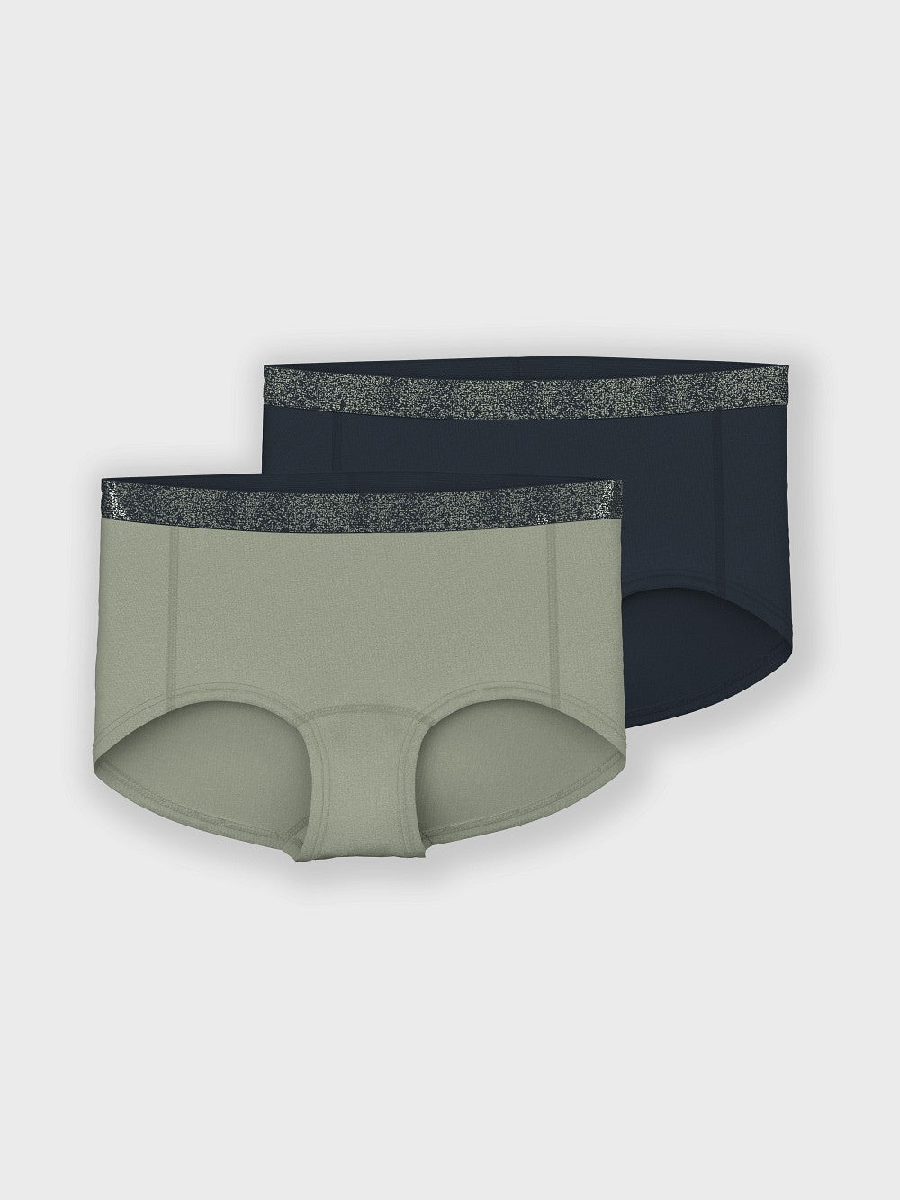 NAME IT 2er Pack Hipster Unterhosen Set oliv schwarz Größe 116 bis 158/164