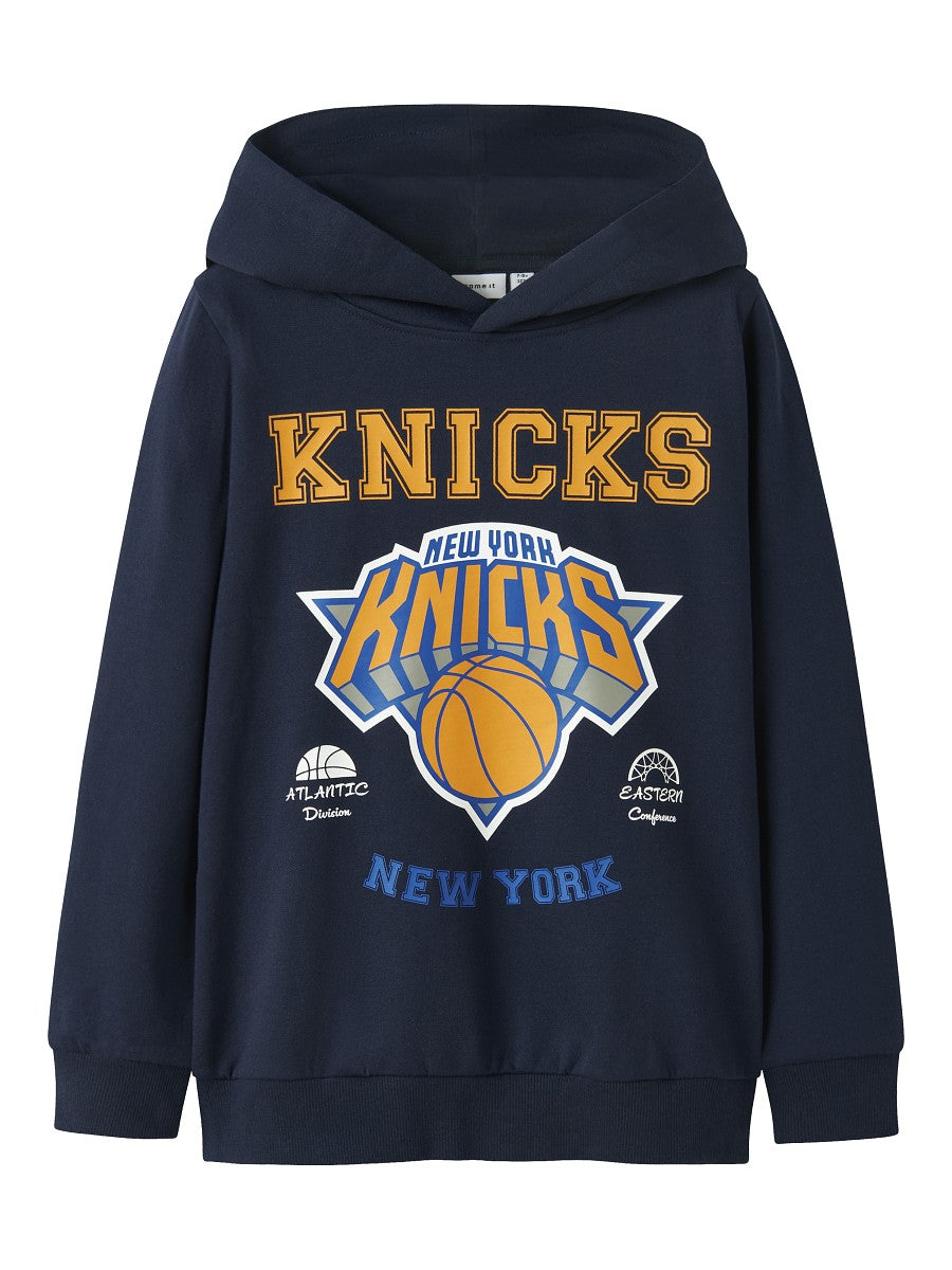 NAME IT Hoodie Kapuzenpullover New York Nicks NBA blau Größe 122/128 - 158/164