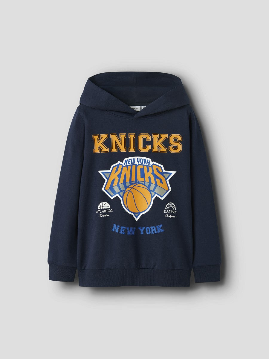 NAME IT Hoodie Kapuzenpullover New York Nicks NBA blau Größe 122/128 - 158/164