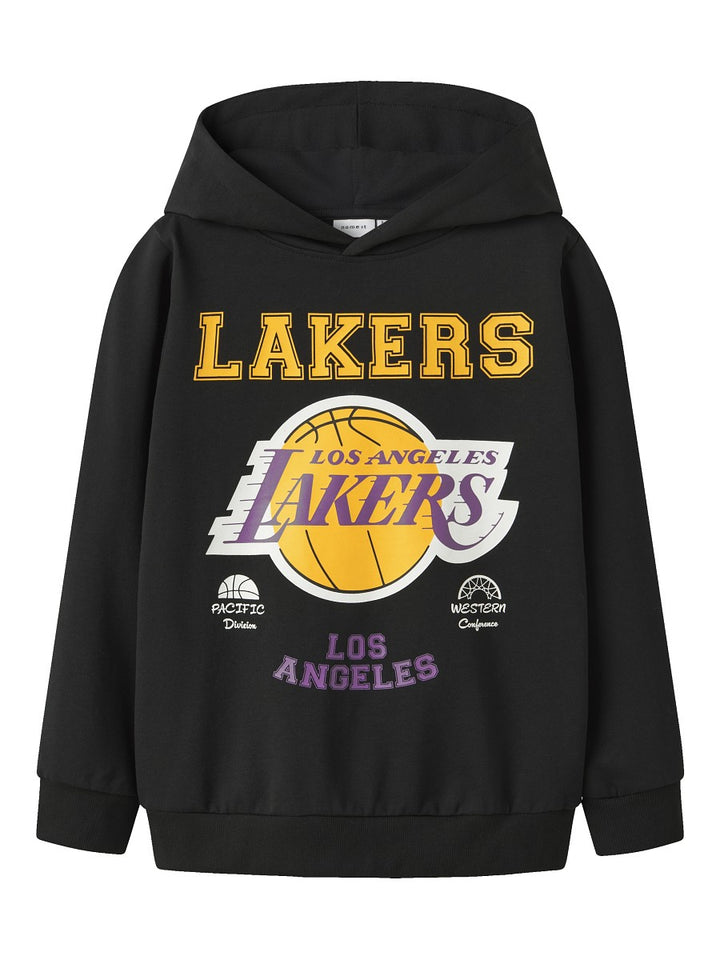NAME IT Hoodie Sweatshirt Pullover Lakers NBA schwarz Größe 122/128 - 158/164