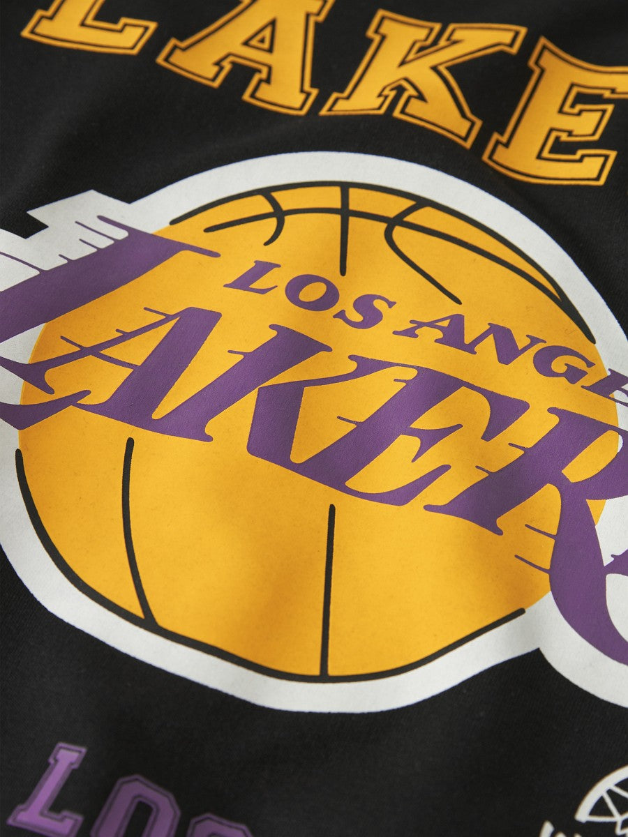 NAME IT Hoodie Sweatshirt Pullover Lakers NBA schwarz Größe 122/128 - 158/164