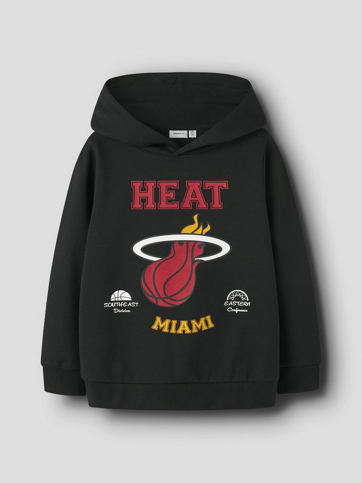 NAME IT Kapuzenpullover Hoodie Miami Heat NBA schwarz Größe 122/128 bis 158/164