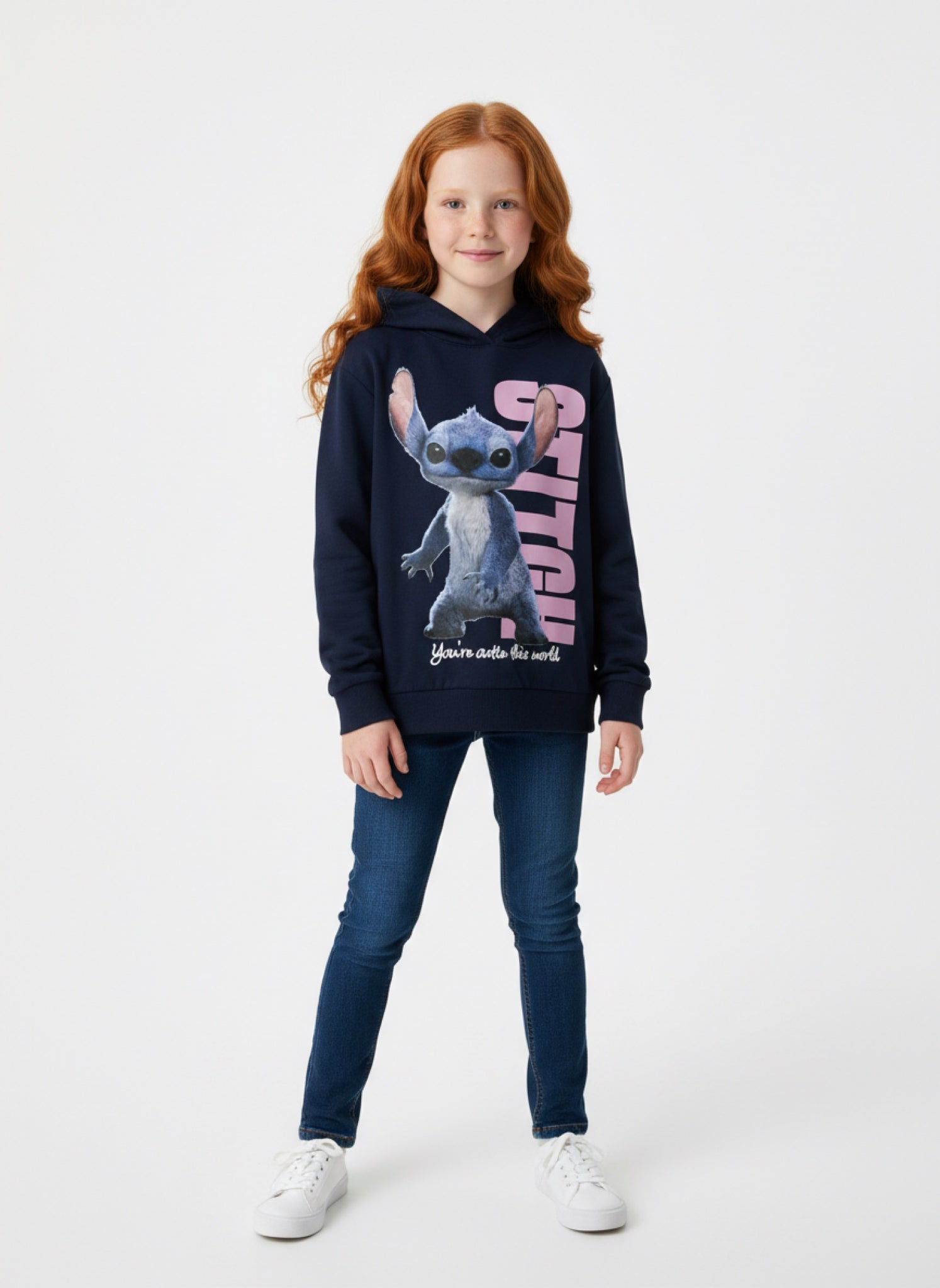 Kinder Mädchen Hoodie Kapuzenpullover Sweatshirt Disney Lilo & Stitch 110 - 164