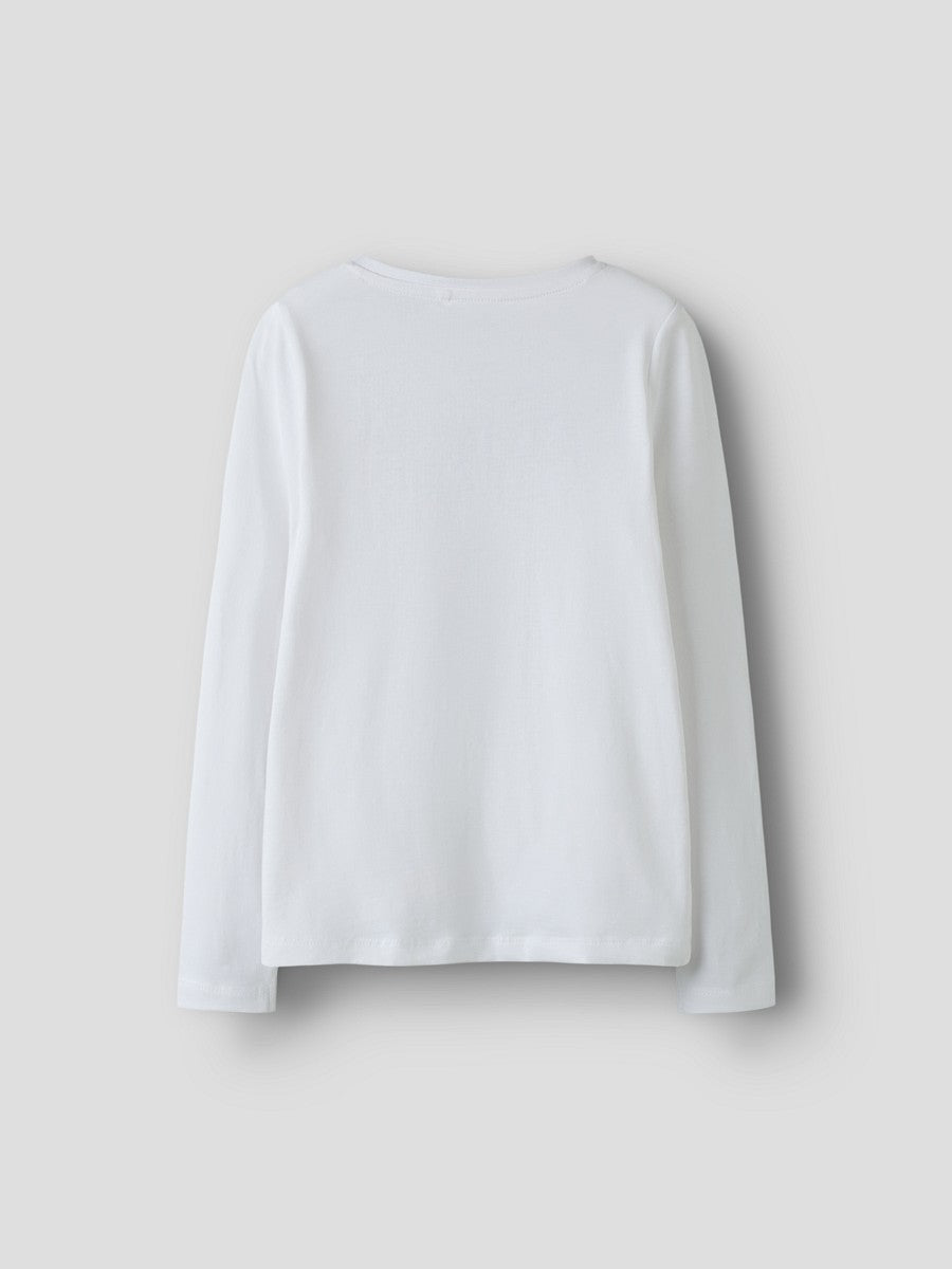 Name it Mädchen Kinder Langarmshirt Macarons weiß Shirt Longsleeve 116 - 158/164