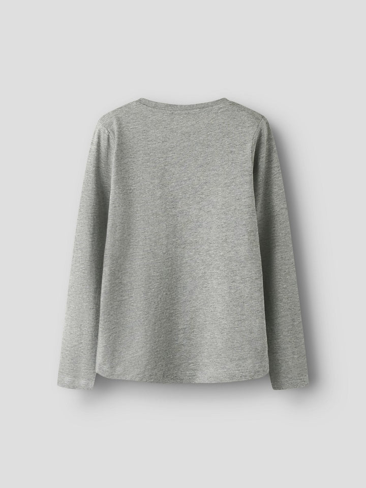 Name it Mädchen Kinder Langarmshirt Paris grau Shirt Longsleeve 116 - 158/164