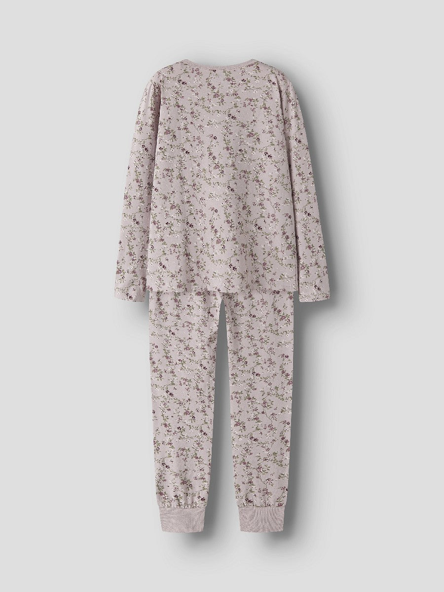 NAME IT Mädchen Pyjama Schlafanzug rosa Blümchen Größe 86/92 bis 158/164
