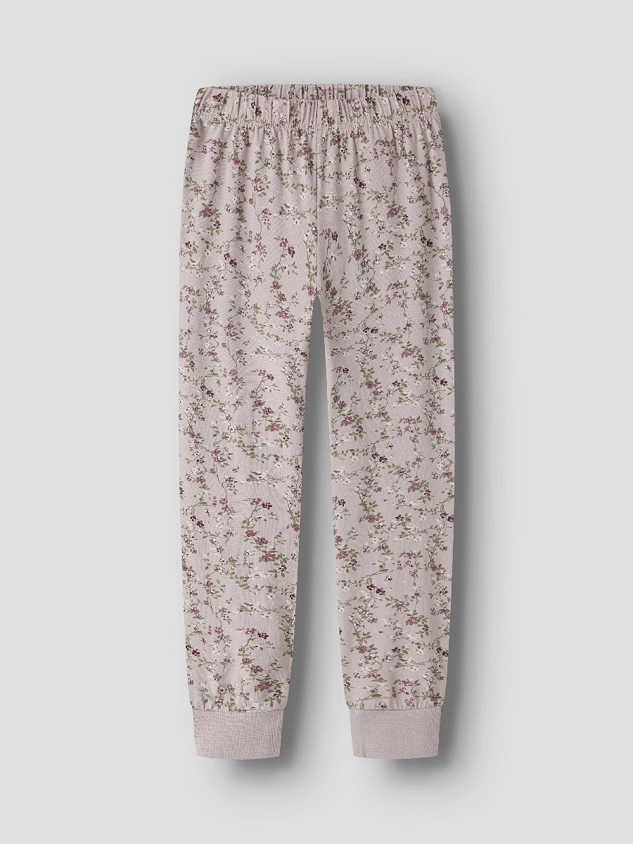 NAME IT Mädchen Pyjama Schlafanzug rosa Blümchen Größe 86/92 bis 158/164