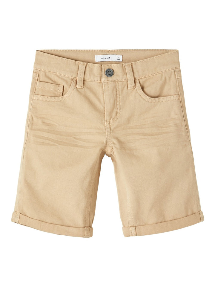 NAME IT Jungen Shorts Bermuda NKMSilas Slim beige hellbraun Größe 128 bis 164