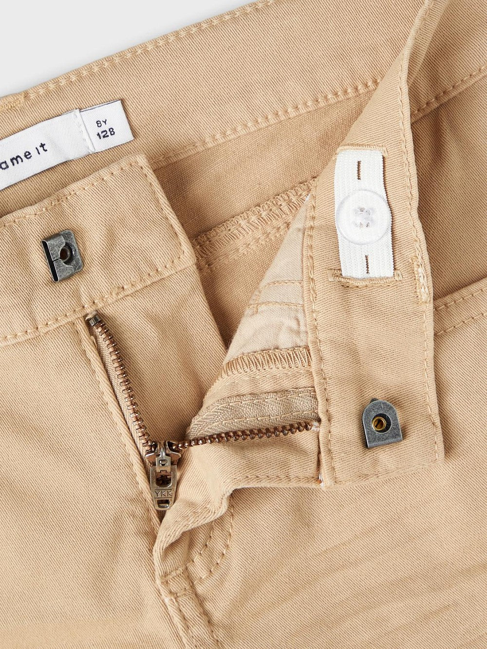 NAME IT Jungen Shorts Bermuda NKMSilas Slim beige hellbraun Größe 128 bis 164
