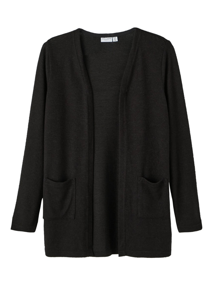 NAME IT leichte Strickjacke Cardigan NKFVicti schwarz Größe 116 bis 158-164