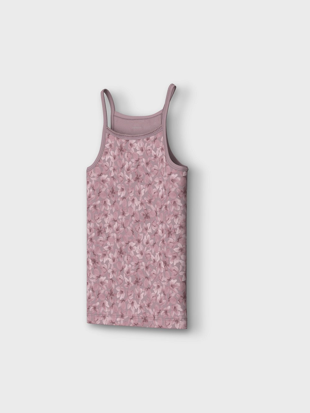 NAME IT 2er Strap Unterhemden Set lila violett geblümt mauve Größe 116 - 158/164
