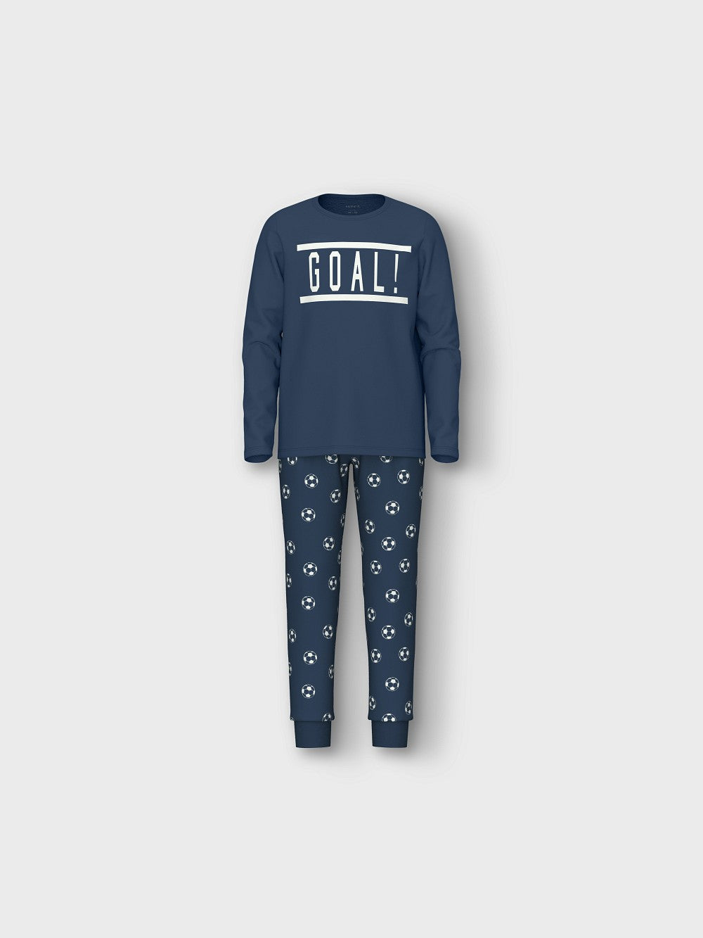 NAME IT Jungen Pyjama Schlafanzug dunkelblau Fußball Größe 86/92 bis 158/164