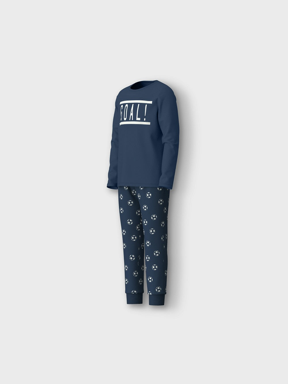 NAME IT Jungen Pyjama Schlafanzug dunkelblau Fußball Größe 86/92 bis 158/164