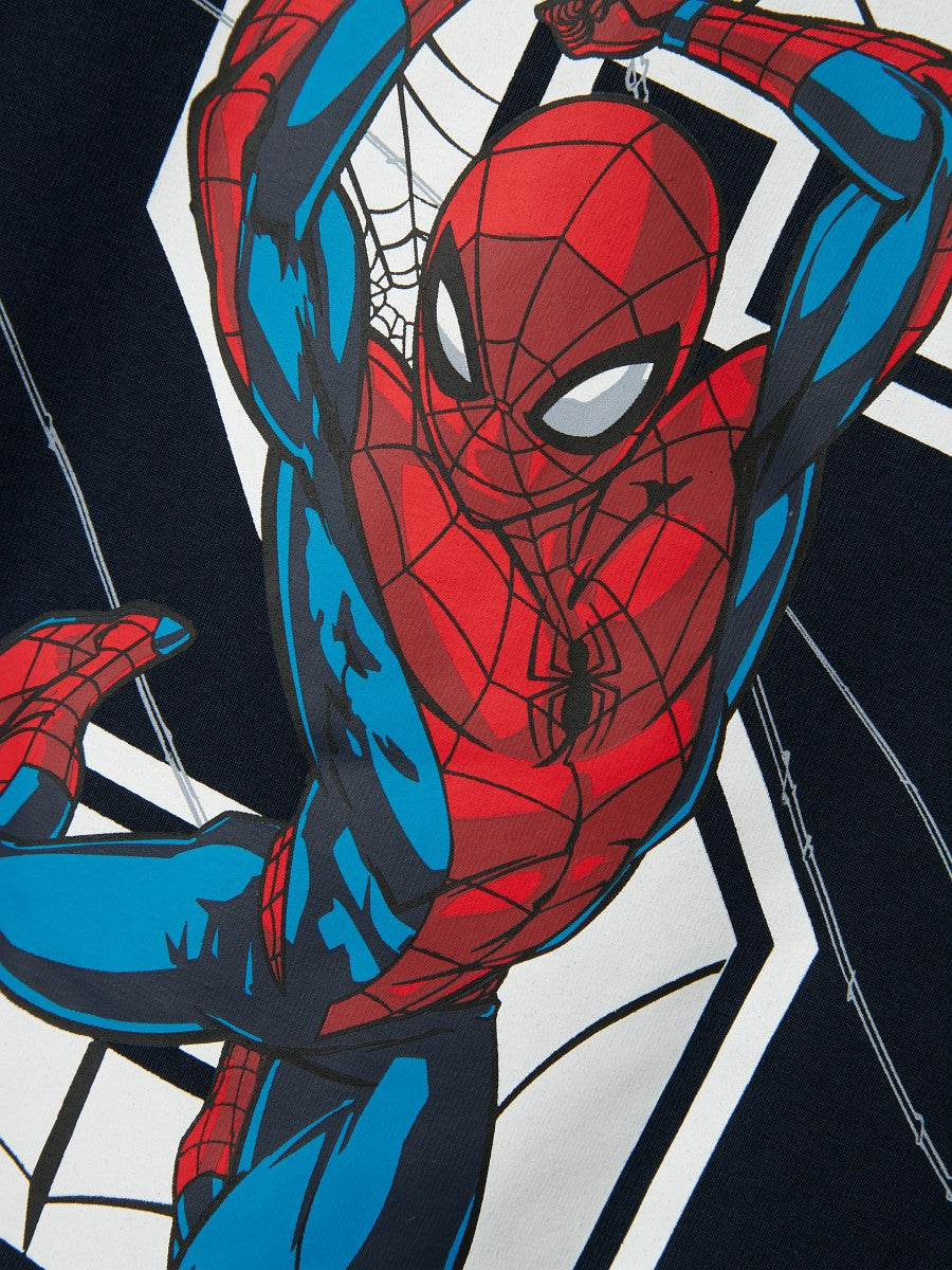 NAME IT Jungen Langarmshirt NMMNitin Spiderman dunkelblau Größe 104 bis 122/128