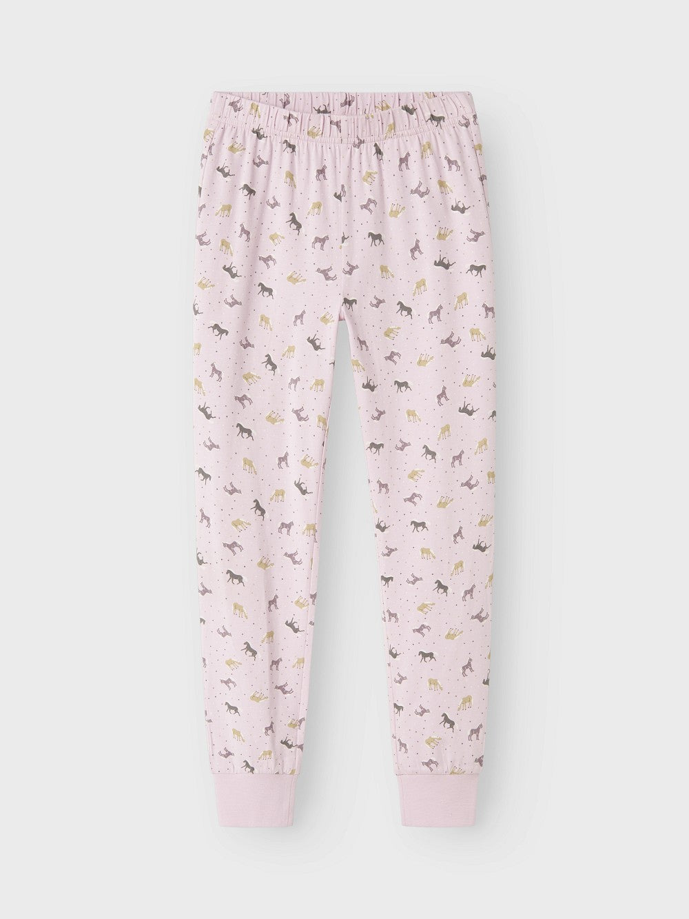 NAME IT Mädchen Pyjama Schlafanzug rosa Pferde Größe 86/92 bis 158/164