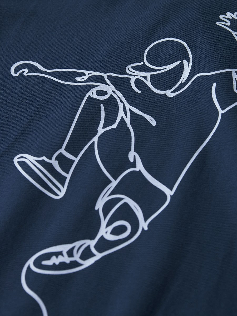 NAME IT Jungen Pyjama Schlafanzug dunkelblau Skater Boy Größe 86/92 bis 158/164