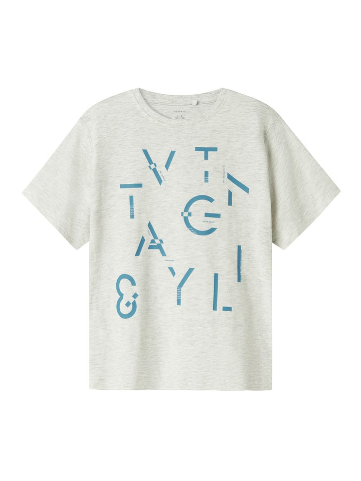 NAME IT Jungen kurzarm T-shirt NKMBennibo grau Mood Größe 116 bis 158/164