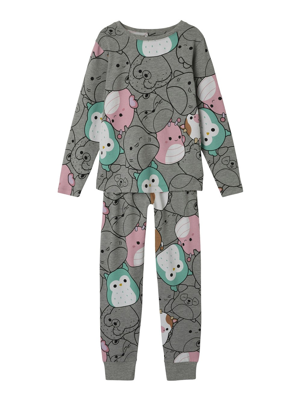 NAME IT Mädchen 2-tlg Pyjama Schlafanzug schwarz Squishmallows Größe 110 bis 140