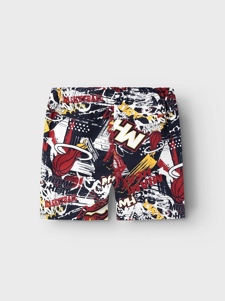 NAME IT Badeshorts Badehose NKMMAXTON NBA Miami Heat Größe 116 bis 152