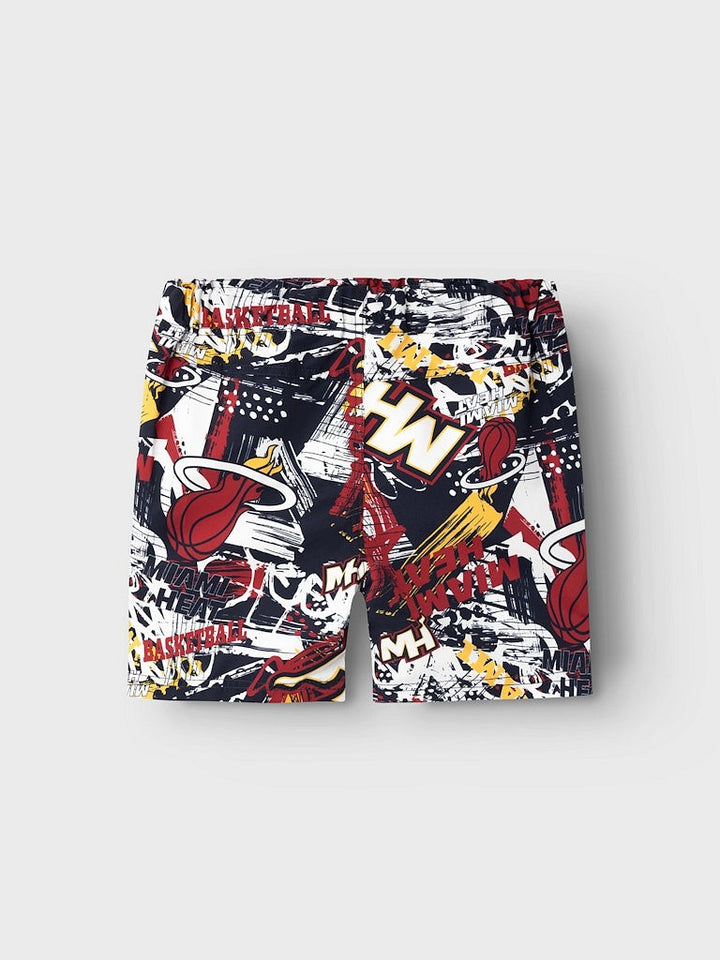 NAME IT Badeshorts Badehose NKMMAXTON NBA Miami Heat Größe 116 bis 152
