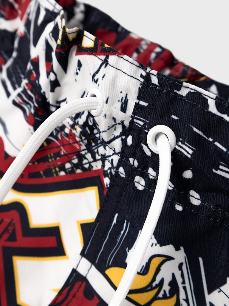 NAME IT Badeshorts Badehose NKMMAXTON NBA Miami Heat Größe 116 bis 152