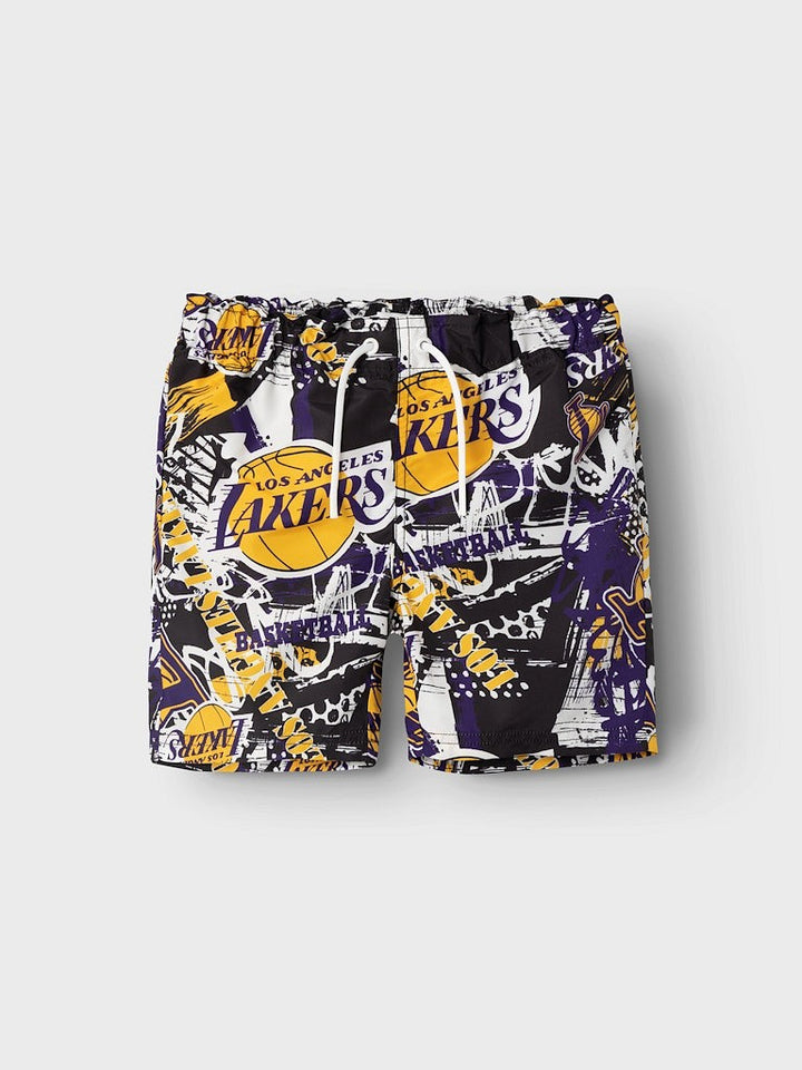 NAME IT Badeshorts Badehose NKMMAXTON NBA Lakers Größe 116 bis 152