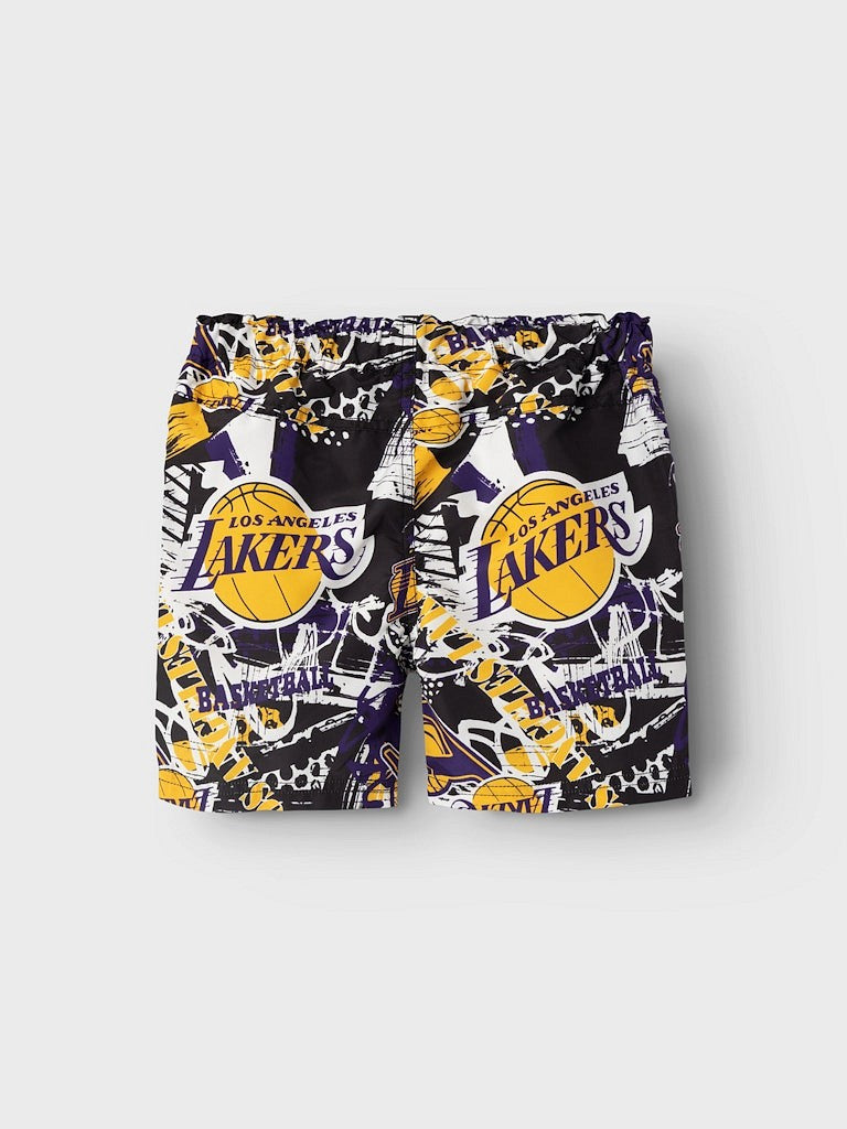 NAME IT Badeshorts Badehose NKMMAXTON NBA Lakers Größe 116 bis 152